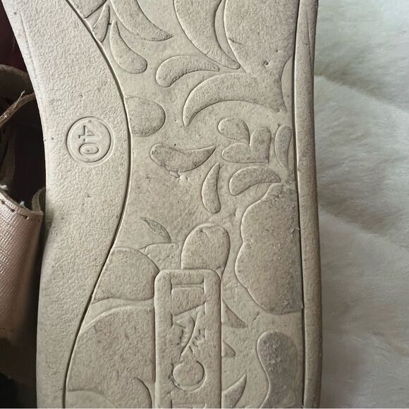 ONCAI Sandals Orthotic Arch Support Leather Lightweight Comfort Gold/Khaki Sz 9 - Picture 13 of 16